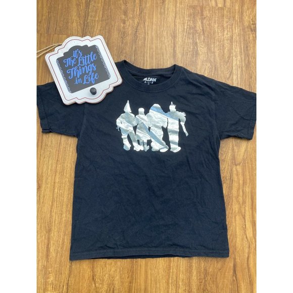 Kids Wizard of Oz Characters T Shirt Gildan‎ Black - Picture 11 of 11